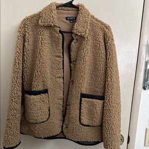 J.Crew Faux  Sherpa  Barn Jacket